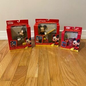 Vintage Retro Collectors Disney Mickey Mouse Red Desk Organizer Set